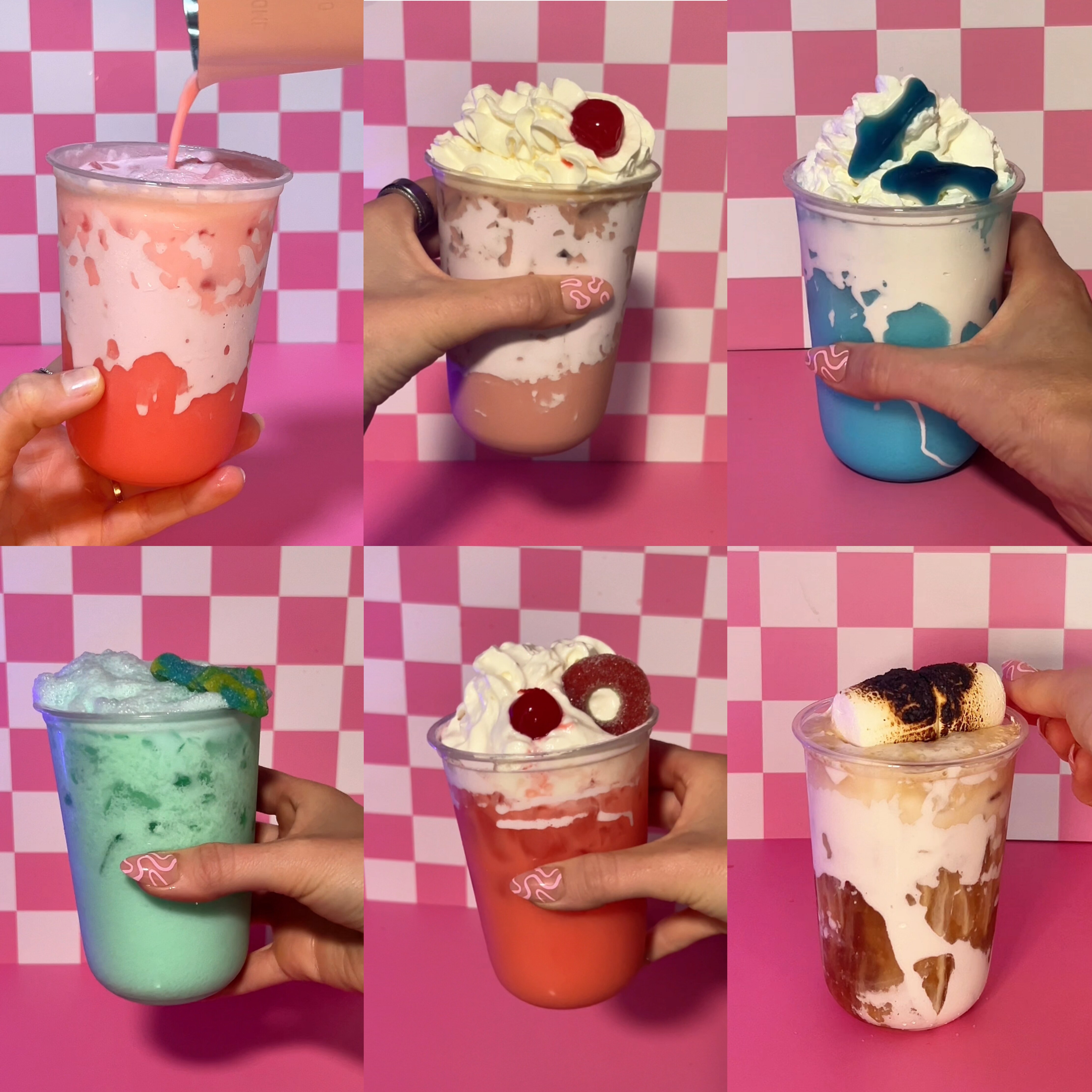 Signature dirty soda in a pink cup